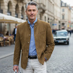 Single-Breasted Linen Blazer for Men