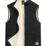 Fleece-Lined Zip-Up Gilet for Men