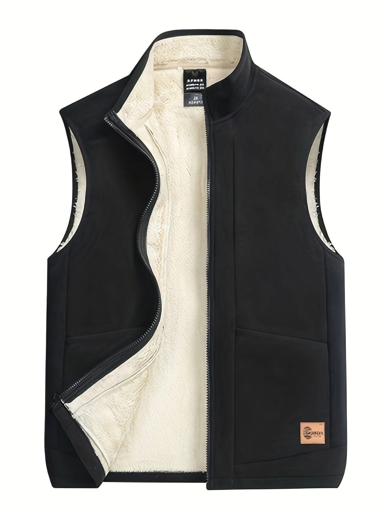 Fleece-Lined Zip-Up Gilet for Men
