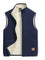 Fleece-Lined Zip-Up Gilet for Men - Blue
