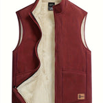 Fleece-Lined Zip-Up Gilet for Men - View 2