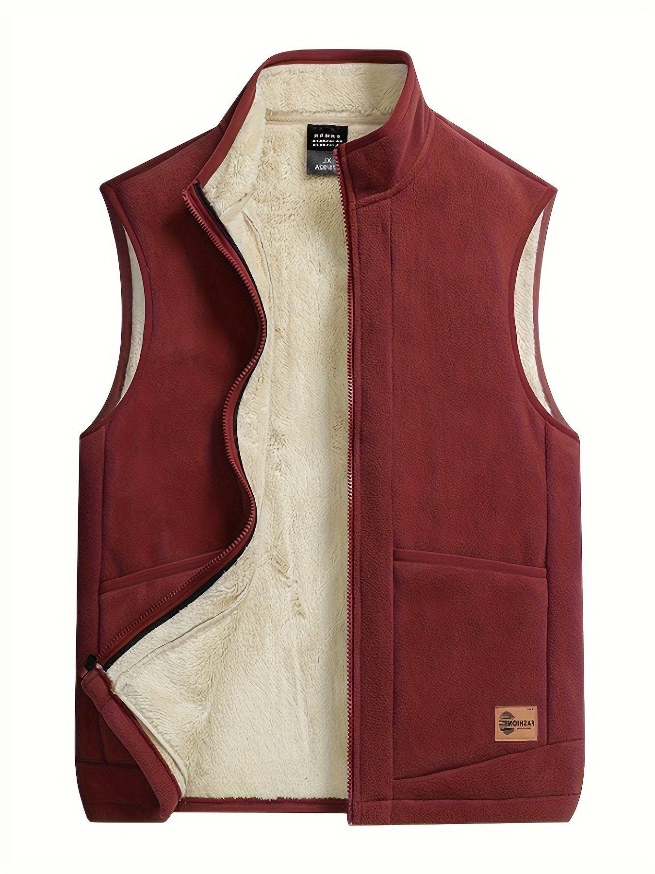 Fleece-Lined Zip-Up Gilet for Men - View 2