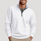 Half-Zip Cotton Sweatshirt for Men