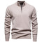Half-Zip Knit Jumper for Men - Beige