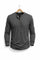 Henley Long Sleeve T-Shirt for Men - Grijs