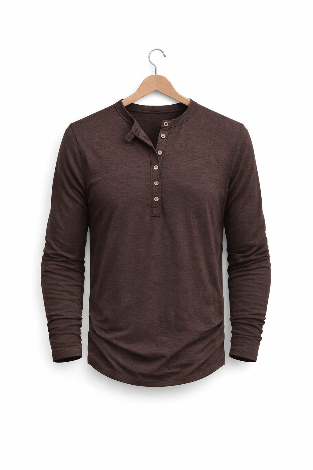 Henley Long Sleeve T-Shirt for Men - Bruin