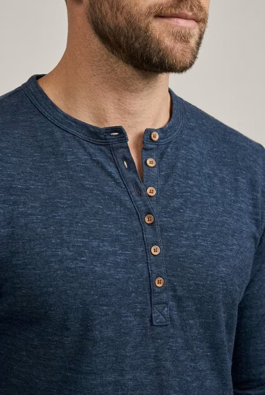 Henley Long Sleeve T-Shirt for Men - View 4