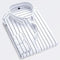 Striped Collared Long Sleeve Shirt for Men