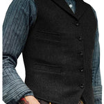 Herringbone Tailored Waistcoat for Men