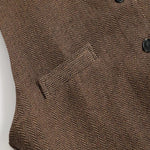 Herringbone Tailored Waistcoat for Men - View 3