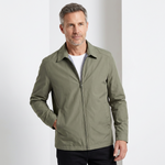Collared Zip-Up Harrington Jacket for Men