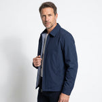 Collared Zip-Up Harrington Jacket for Men
