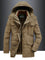 Hooded Parka Jacket for Men - Khaki