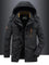 Hooded Parka Jacket for Men - Black