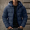 Hooded Puffer Jacket for Men - Navy