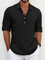 Collared Linen Polo Shirt for Men