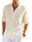 Linen Henley Shirt for Men