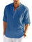 Linen Henley Shirt for Men