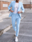 Linen Straight Leg Blazer Set for Men