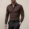 Long Sleeve Notched Collar Shirt for Men