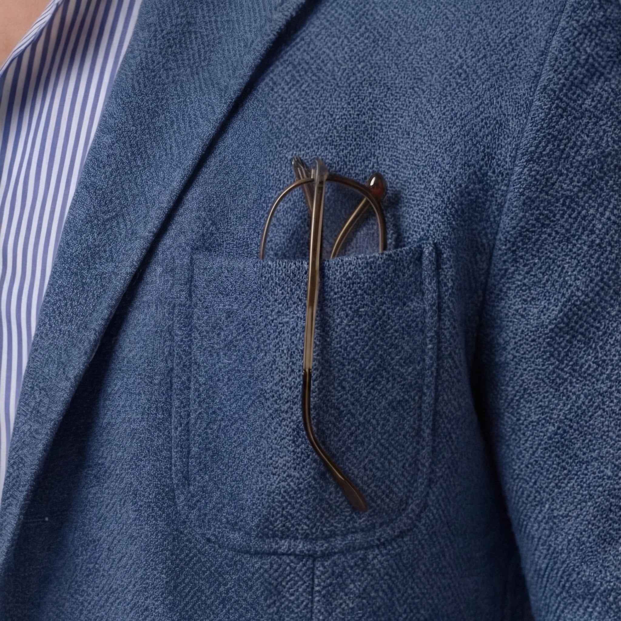 Linen Single-Breasted Blazer for Men