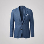 Linen Single-Breasted Blazer for Men