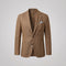 Linen Single-Breasted Blazer for Men