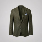 Linen Single-Breasted Blazer for Men