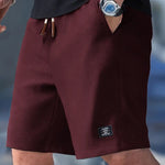 Ribbed Knit Relaxed Fit Shorts for Men