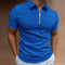 Short Sleeve Zip Polo Shirt for Men