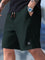 Ribbed Knit Relaxed Fit Shorts for Men