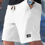 Ribbed Knit Relaxed Fit Shorts for Men
