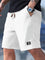 Ribbed Knit Relaxed Fit Shorts for Men