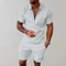 Zip Polo Short Set for Men