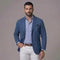 Linen Single-Breasted Blazer for Men