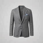 Linen Single-Breasted Blazer for Men