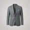Linen Single-Breasted Blazer for Men
