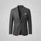 Linen Single-Breasted Blazer for Men