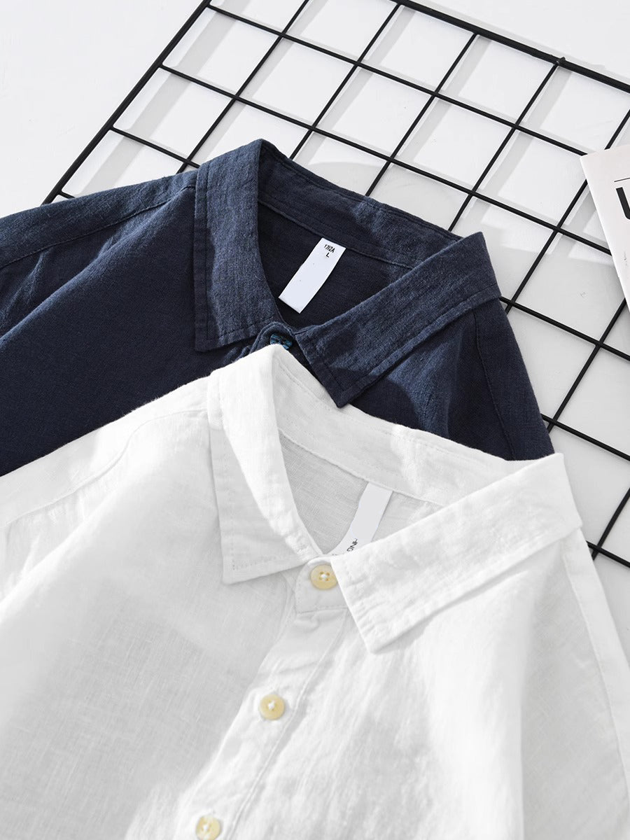 Denim Overshirt with Chest Pocket for Men