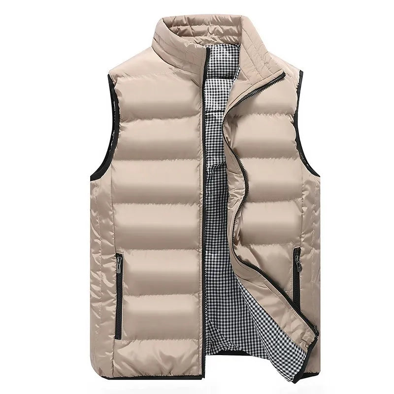 Quilted Zip-Up Gilet for Men