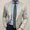 Textured Single-Breasted Blazer for Men