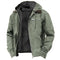 Hooded Zip-Up Harrington Jacket for Men