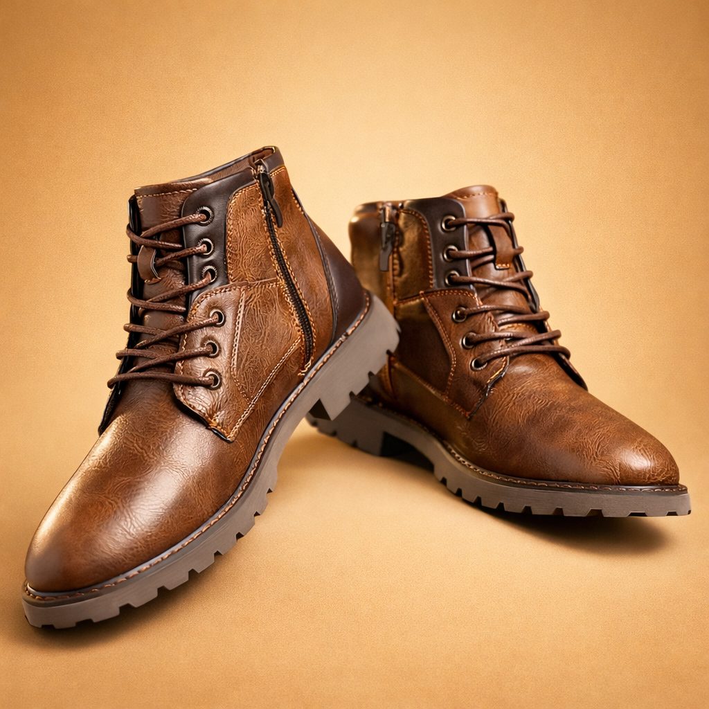 Lace-Up Ankle Boots for Men