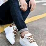 Lace-Up Canvas Trainers for Men - View 7