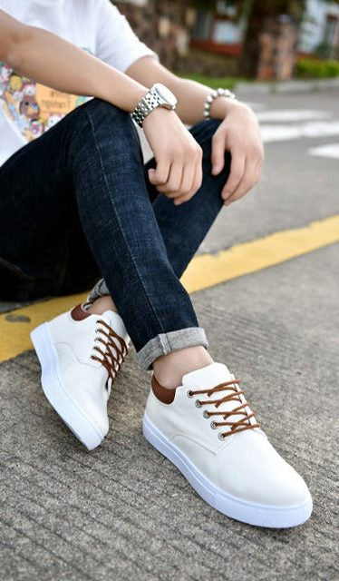 Lace-Up Canvas Trainers for Men - View 7