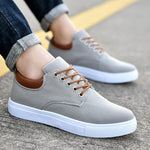 Lace-Up Canvas Trainers for Men - View 8