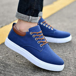Lace-Up Canvas Trainers for Men - View 9