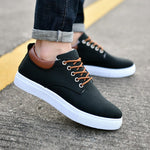 Lace-Up Canvas Trainers for Men