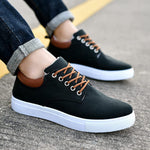 Lace-Up Canvas Trainers for Men - View 2