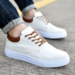 Lace-Up Canvas Trainers for Men - View 5